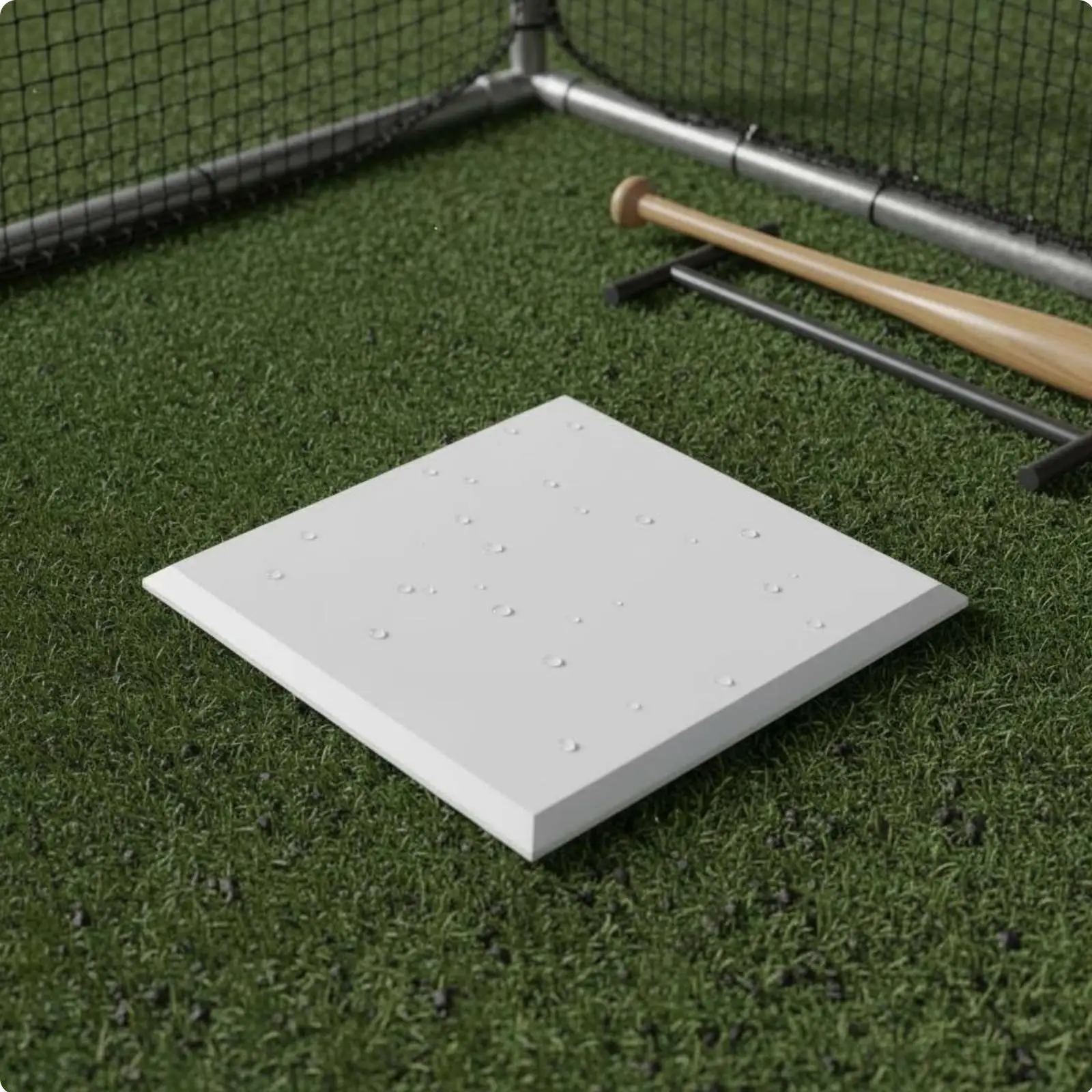 Baseball Base Pad Weather-resistant Rubber Field Marker Full Diamond Set for Coaches Practice and Games
