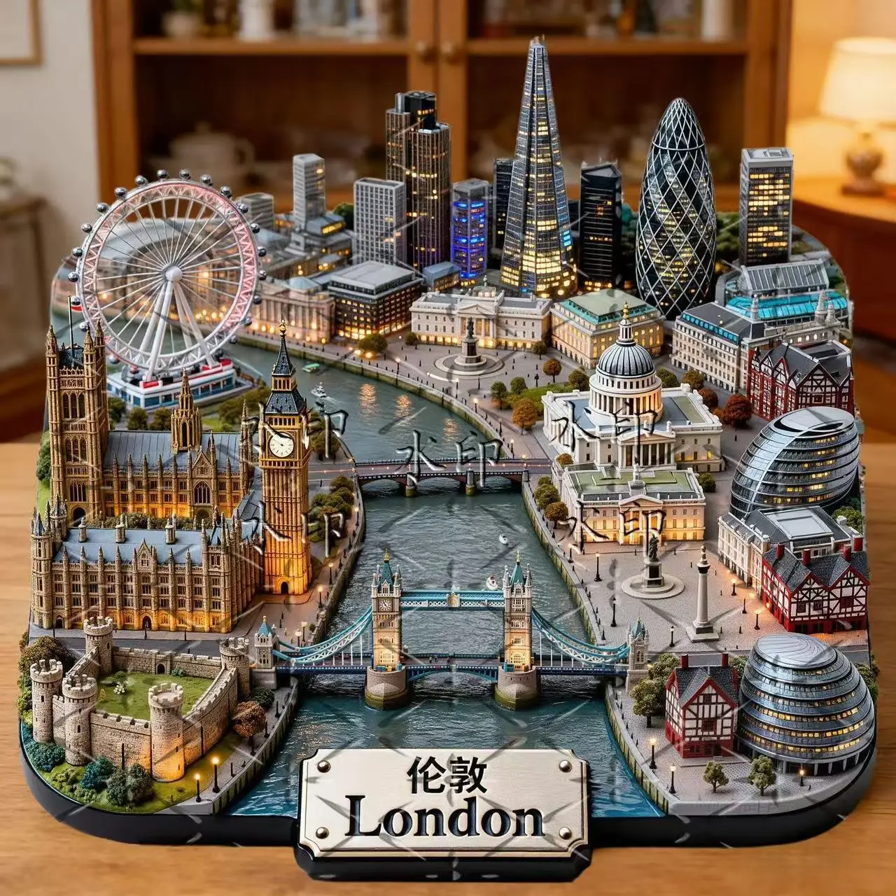 London Big Ben 3D Embossed Metal Fridge Magnet Creative British Landmark Travel Souvenir Gift