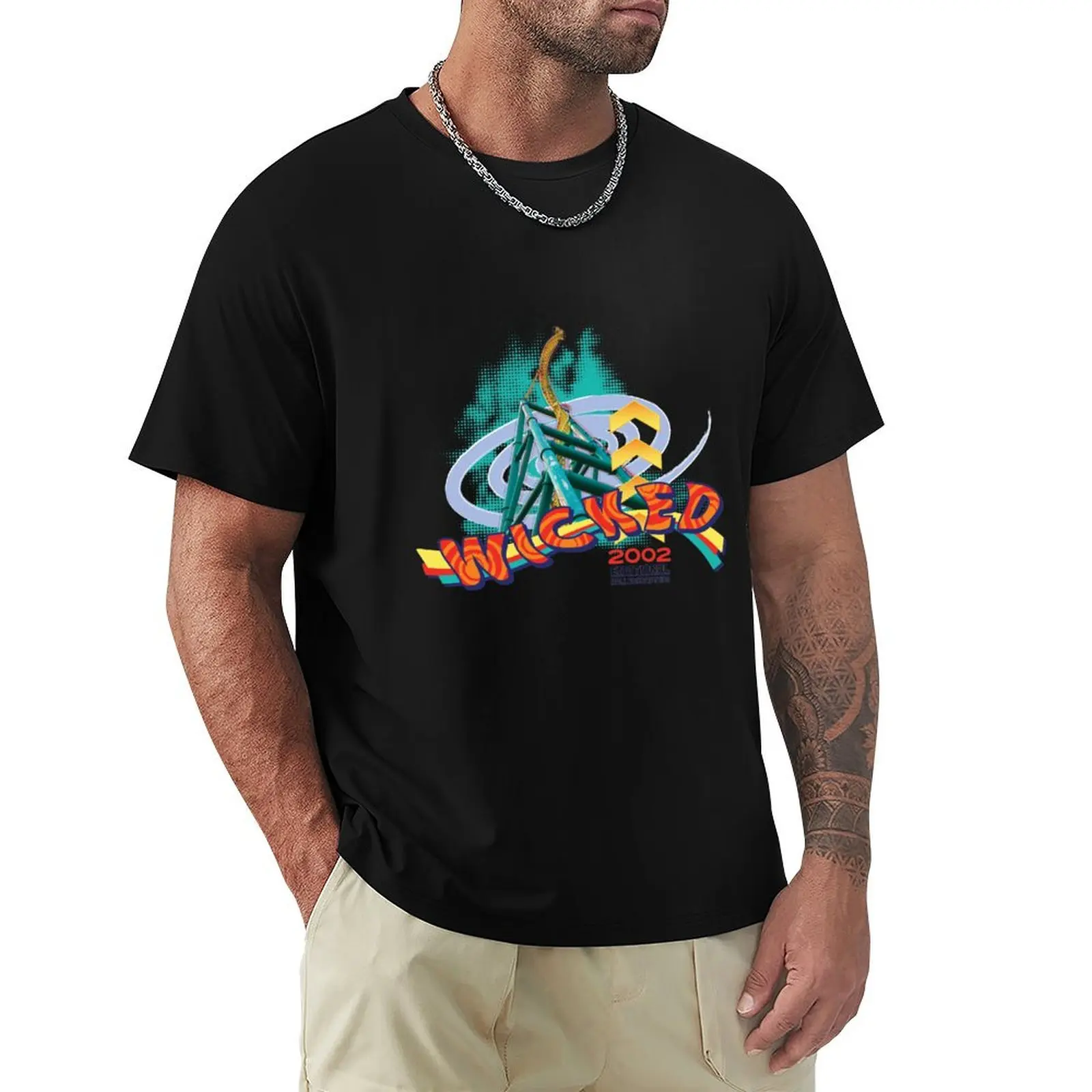 

Wicked Roller Coaster T-Shirt Halloween Casual T-Shirt
