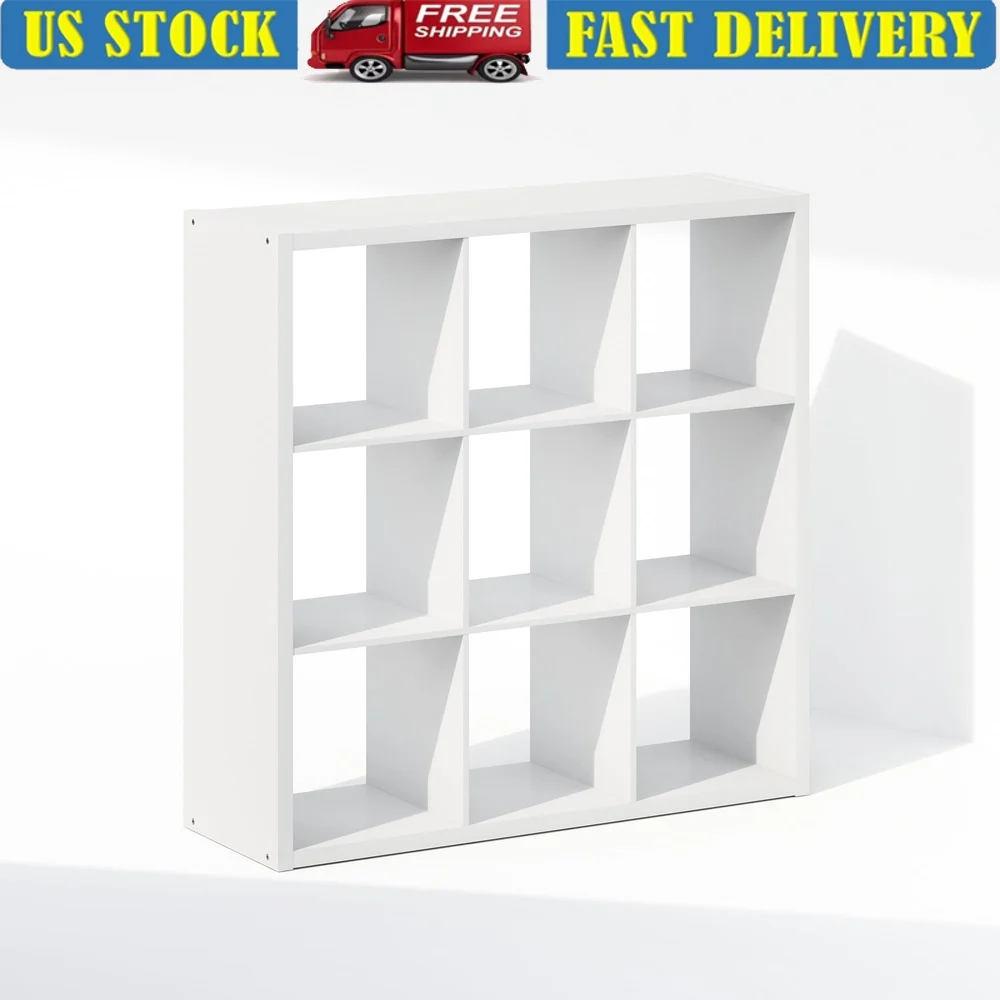 

Cubic Open Back Multipurpose Closet Organizer Shelf Durable 9-Cube Storage Unit Easy Access Stylish Design Perfect Shoes Clothes