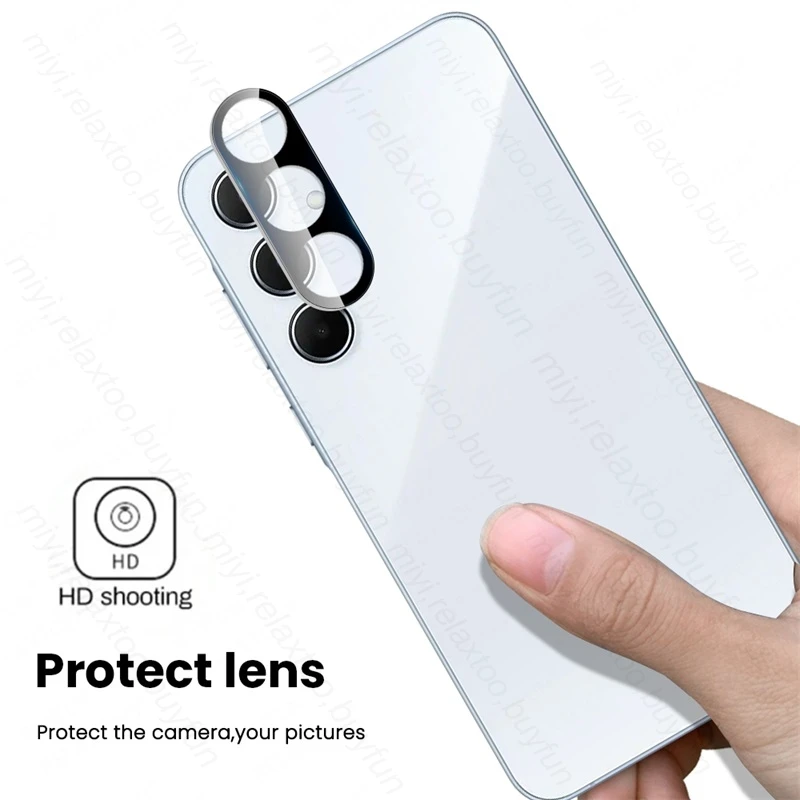 3D Curved Camera Protective Glass For Samsung A55 A35 A25 A15 5G 4G Tempered Glas Lens Case SamsungA55 Samung A 55 35 25 15 2024