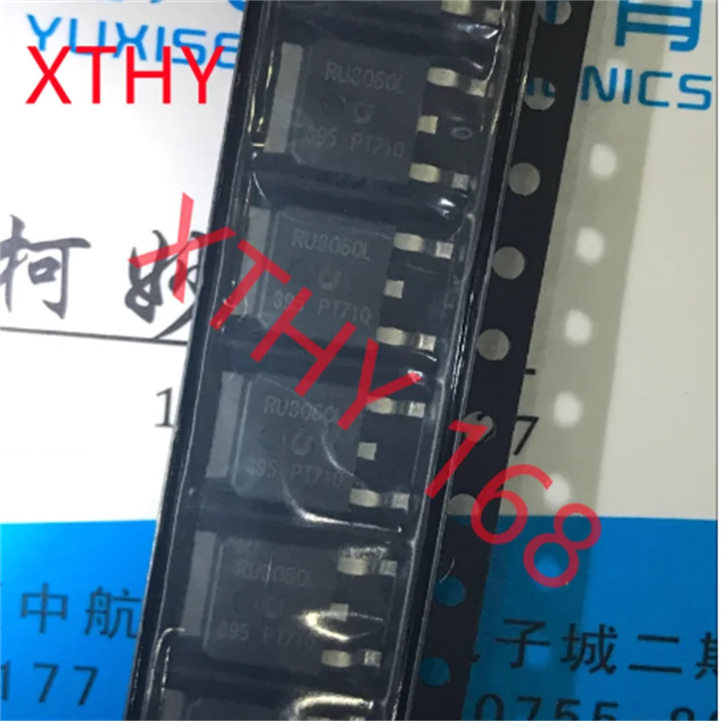 (5-50) unids/lote Original RU3060L MOSFET de potencia de canal N 30V/53A 13mOhms TO-252 Chip 100% nuevo y genuino