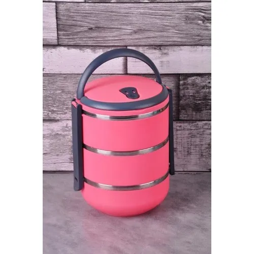 Bayev 3'Lü Lunch box-Pink