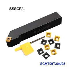 1pc SSSCR1212H09 SSSCR1616H09 SSSCR2020K09 CNC Lathe Cutter Turning Tools External Tool Holder for SCMT09T304 SCMT09T308 Inserts