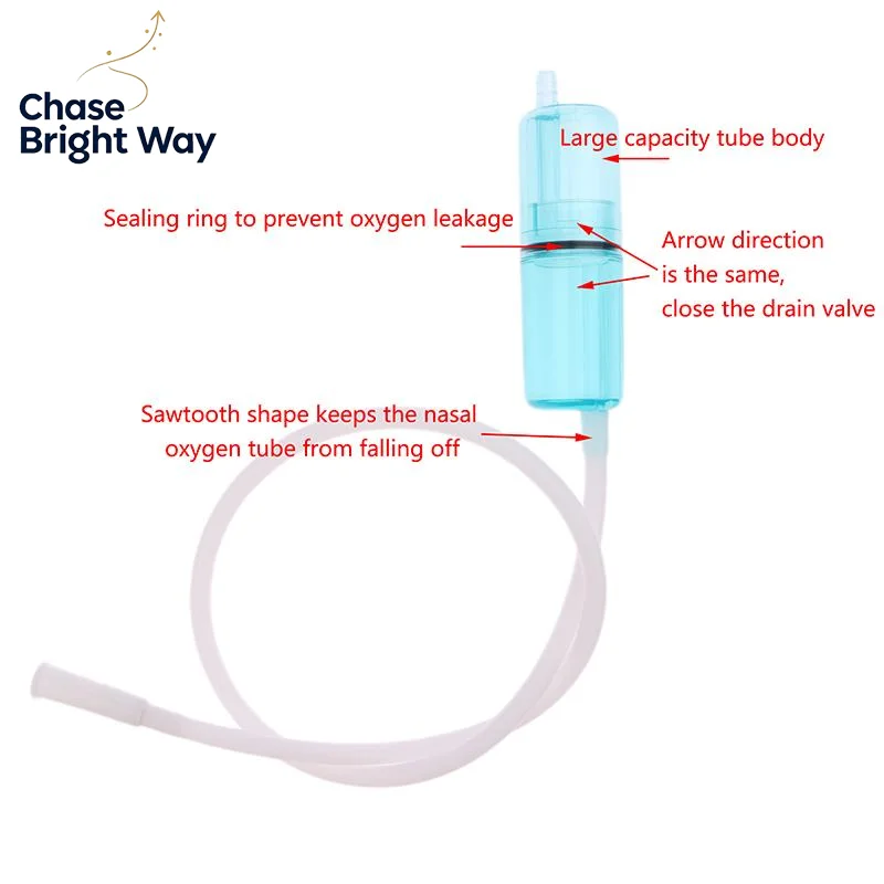 Oxygen Tubing Connector Oxygen Generator Oxygen Tube Water Collector Oxygen Tube Accessory For Healthy Care Oxygen