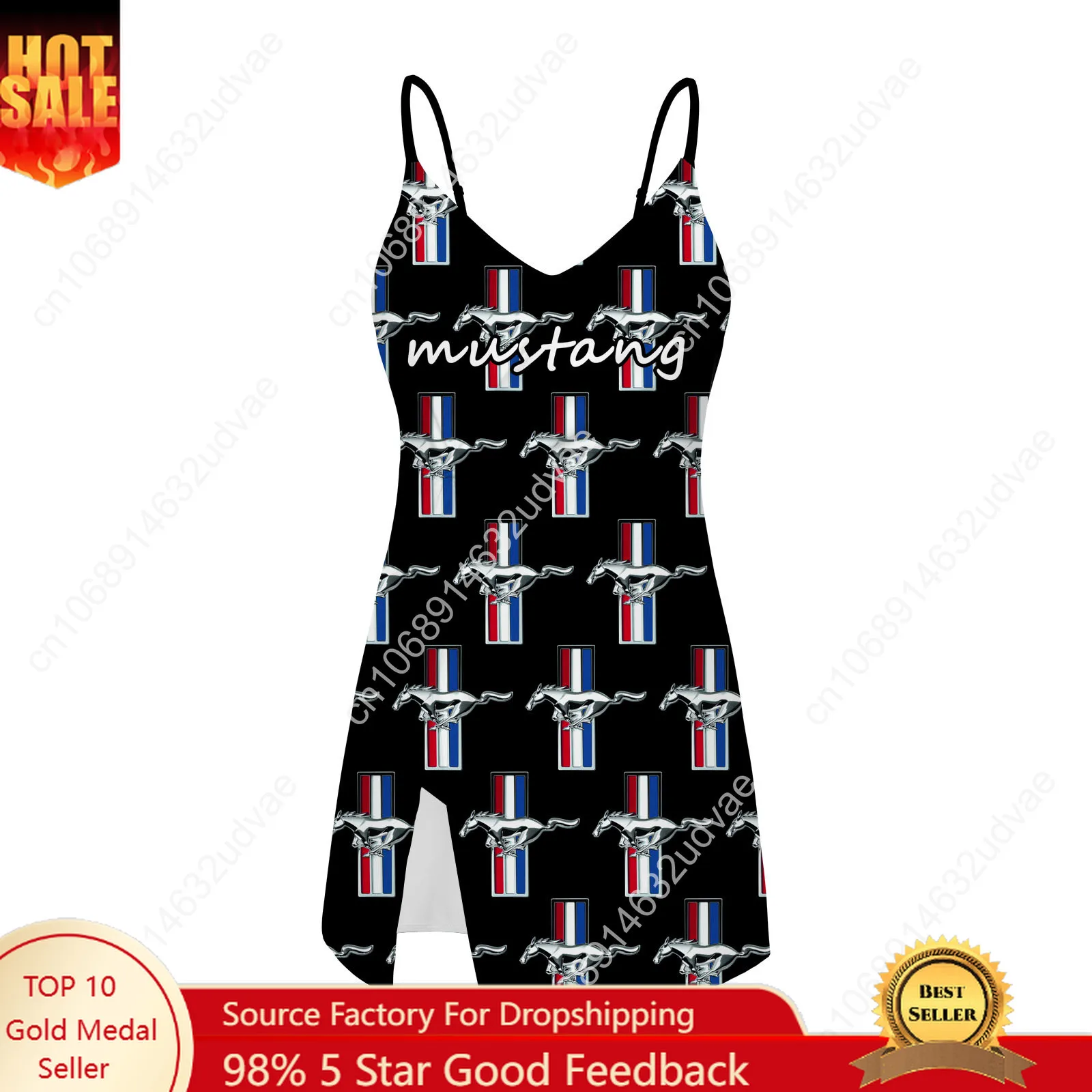 M-Mustangs Sling Dress Swimsuit Womens Bathing Suits Personalized Fashion Swimwear Pool Party Bikini Custom Made Beachwear