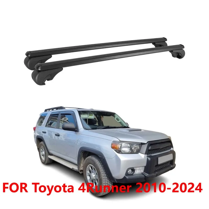 For Toyota 4Runner 2010-2024 Lockable Roof Rack Cross Bars Black