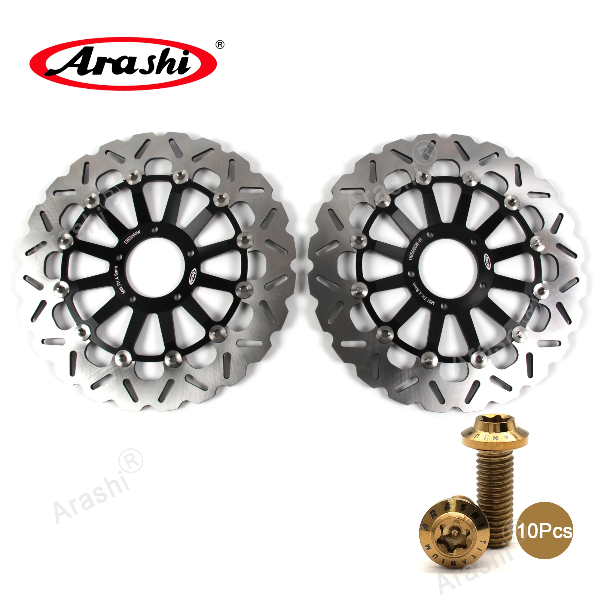 

ARASHI DESMOSEDICI RR 1000 2008 2009 2Pcs Front Brake Disc For DUCATI CNC Brake Disks Rotors STREETFIGHTER 1100 2009 2010 2011