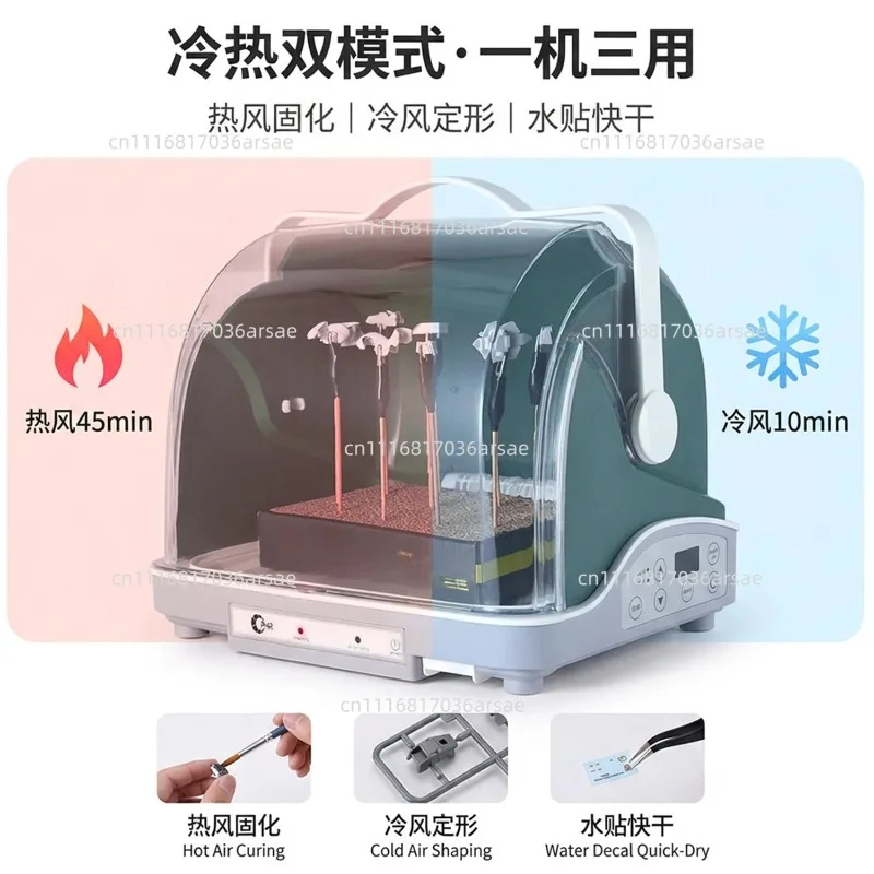 Model Paint Drying Box, Paint Spraying Small Dryer, Figure Coloring Ornament, Dust-proof Paint Baking Box