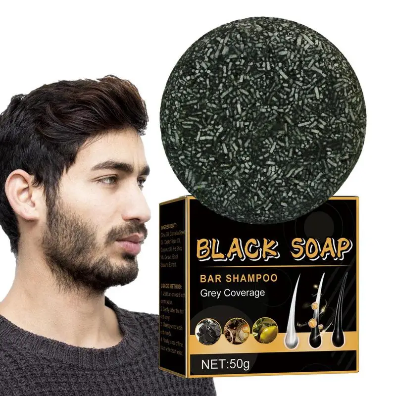 Regina-Shampooing pour Noircir les Cheveux, Barre d'Épilation Grise, pour Femme et Homme, 50g