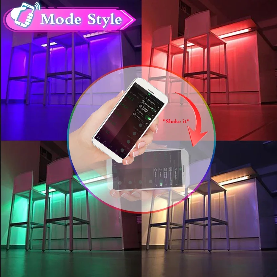 5M Bluetooth 5V USB LED Strip Light with IR 23 Key Remote Control TV Backlight Bar Game Room Party Decor Ribbon Diode Tape