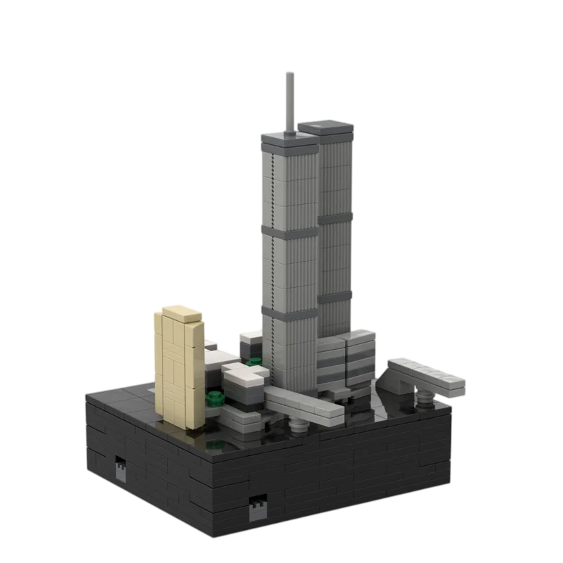 Creative MOC Building Block Toy Skyscraper Model Ornament, 492-Piece Set, Perfect Gift for Holidays, Ideal for All Architecture
