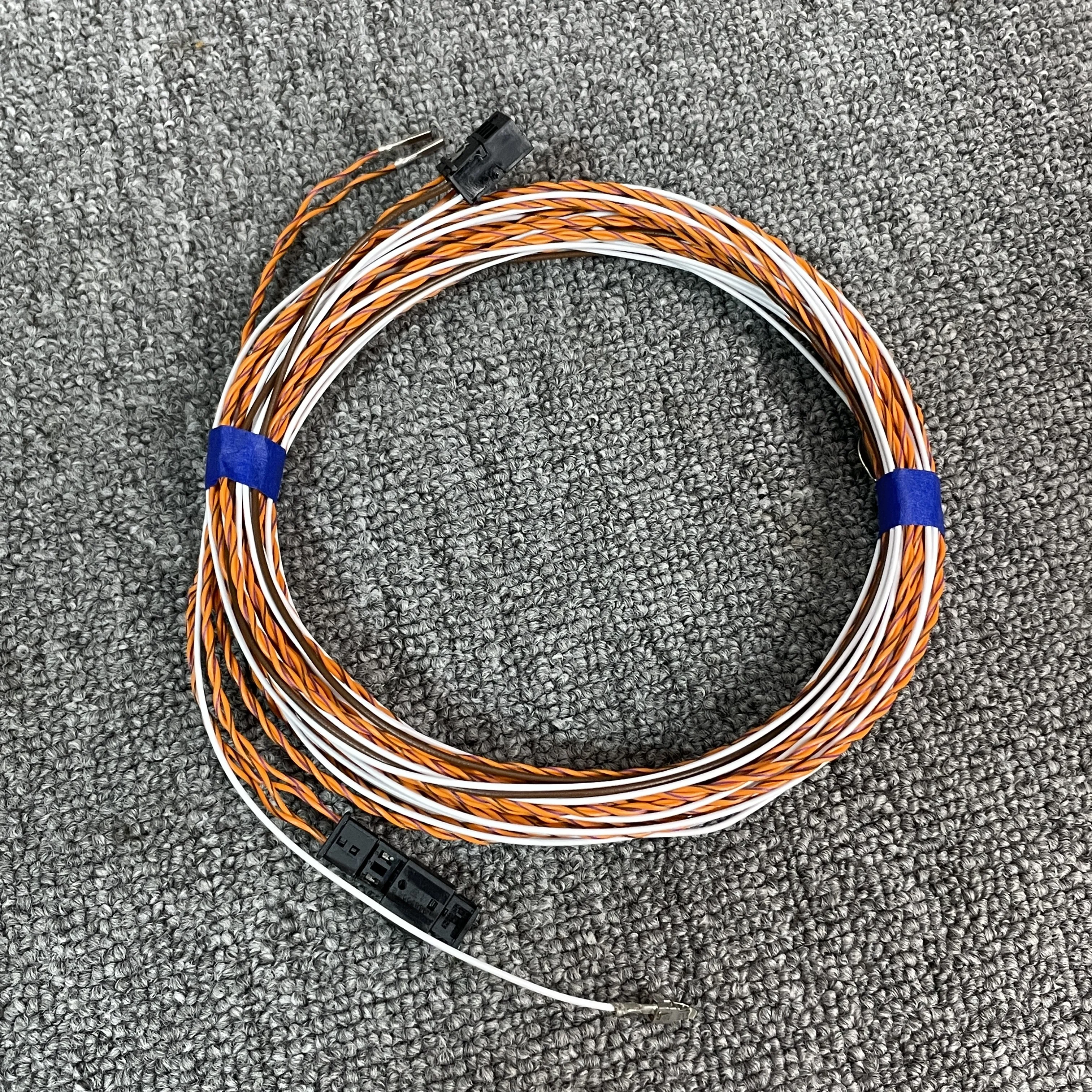 For VW Audi Skoda Seat MIB2 Reverse Image Rearview Camera with Trajectory Guide Wire Harness