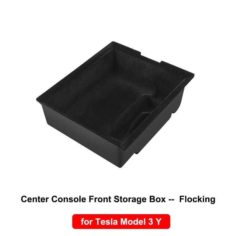 Tesla Model 3/Y Central Control Armrest Box Storage Box 3PC Hidden Storage Sorting Car Interior Supplies