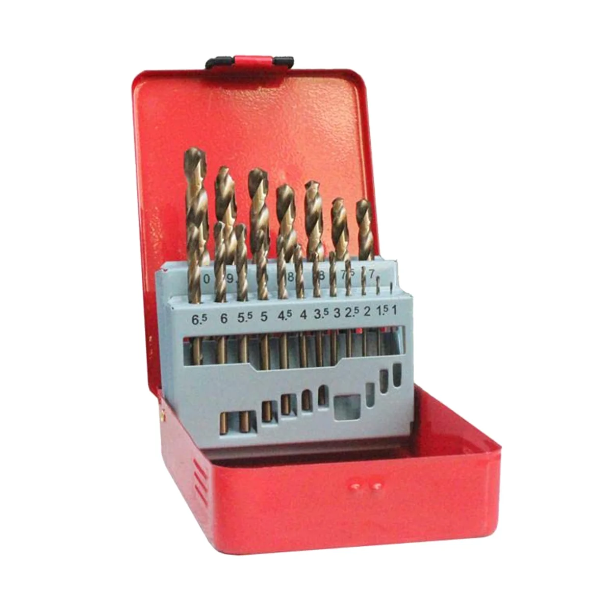 

19-Piece Set Cobalt Drill Bit Set 1.0-10mm M35 Carbide Drill Bits 5% Cobalt Twist Drill HSS Metric Drill Bits Set