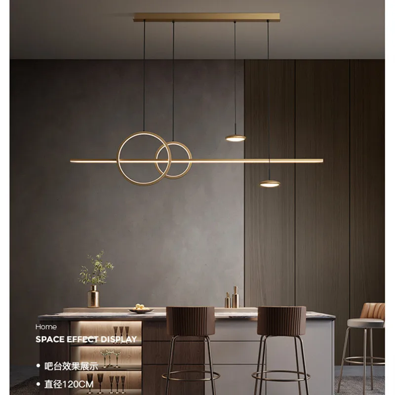 Nordic LED All Copper Pendant Lights Dining Table Kitchen Bedroom Foyer Living Room Decor Hotel Restaurant Ceiling Chandelier