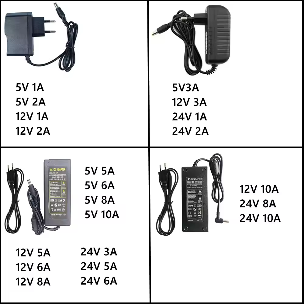 AC 220V に 5V 12V 24V 電源アダプタ 1A 2A 3A 5A 6A 8A 10A 充電器ユニバーサルスイッチング電源アダプタ 5 12 24 V ボルト