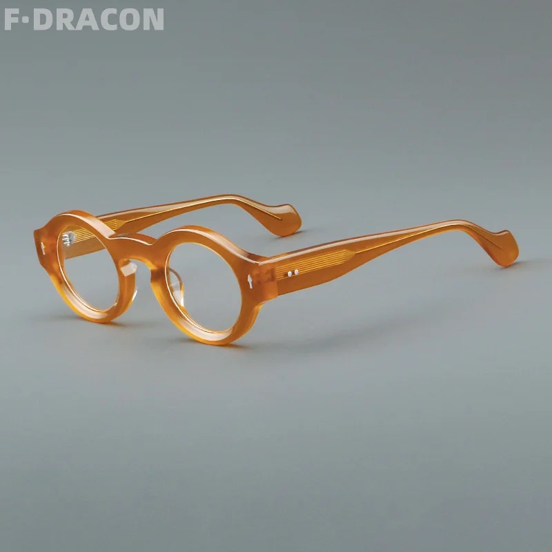 Plate Eyeglass Frame Retro Round Men's And Women's Eyeglass Frame Fashionable Optical Prescription Eyeglass Frame 23106