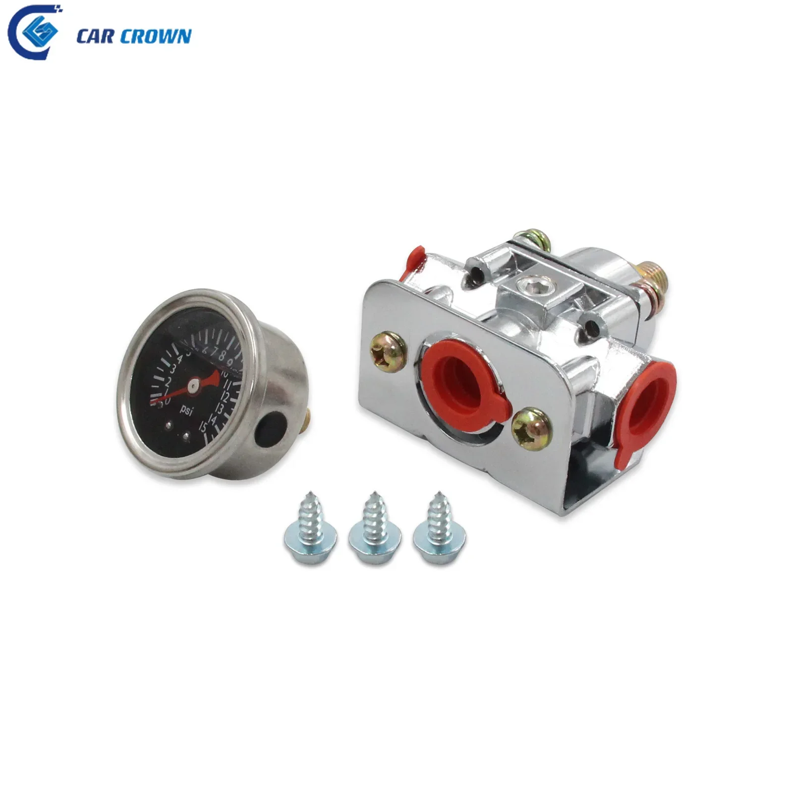 

Автомобильный регулятор давления топлива Crown, регулятор низкого давления топлива для Holley, быстрый топливный карбюратор, карбюратор 1-4 PSI 12-804, замена