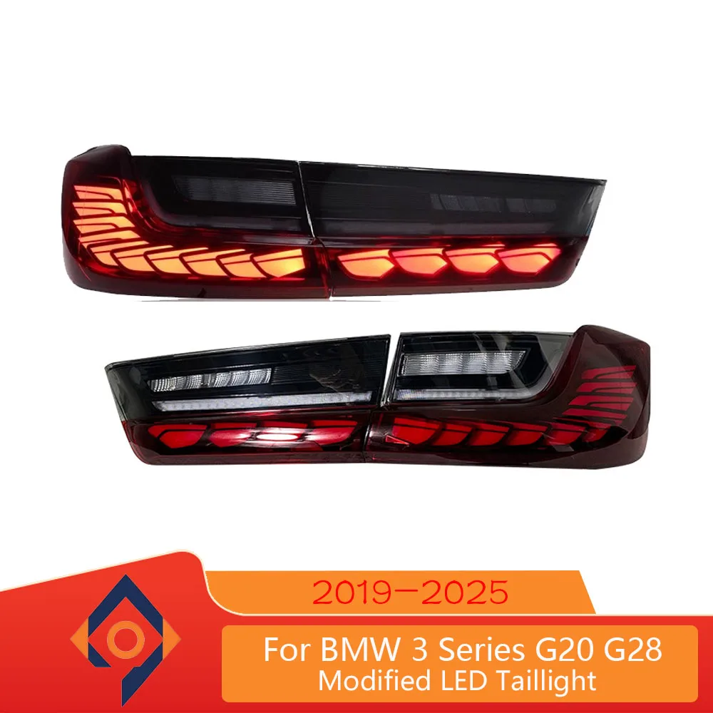 Full Led Dragon Scale Style Rear Light For 3 Series BMW G20 G28 Rear Lamp 2019 2020 2021 2022 2023 Upgrade Rear Back Light