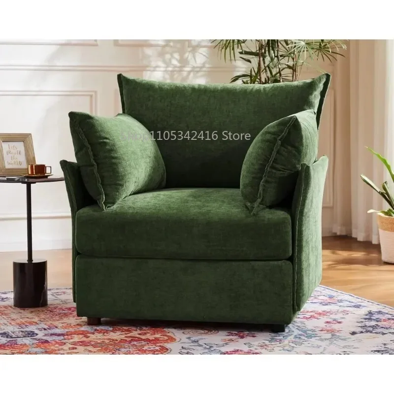 Modern Oversized Upholstered Accent Sofa Chair, Detachable Cover & Removable Backrest for Living Room