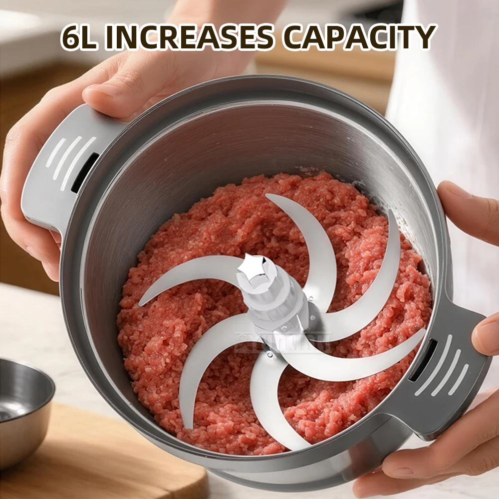 WLD-601 Large Capacity Meat Grinder Blender for Home Use Meat Filling And Cooking Machine Kitchen Appliance