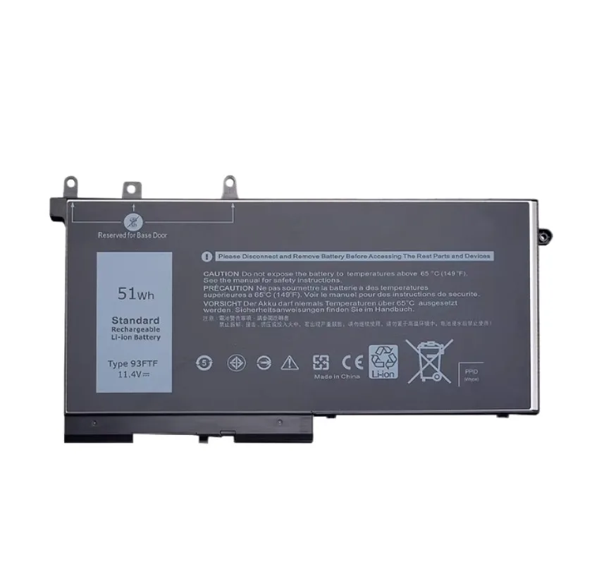 

93ftf for dell latitude e5280 5290 5491 5591 5495 e5490 e5488 laptop battery 4400mah