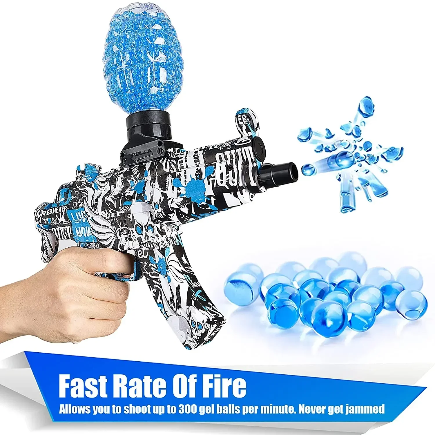 Elétrico Paintball Splatter Ball Shooter, Gel Ball Rifle Gun, CS Outdoor Game, brinquedo para crianças, presente, novo, 2022, AK47, M249