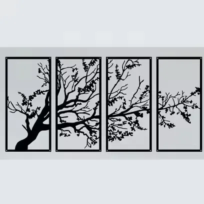 nq-2025 New Luxury Handicraft Wall Art for Home 100X43cm Contemporary Metallic Dropshipping for Living Room House Interior~