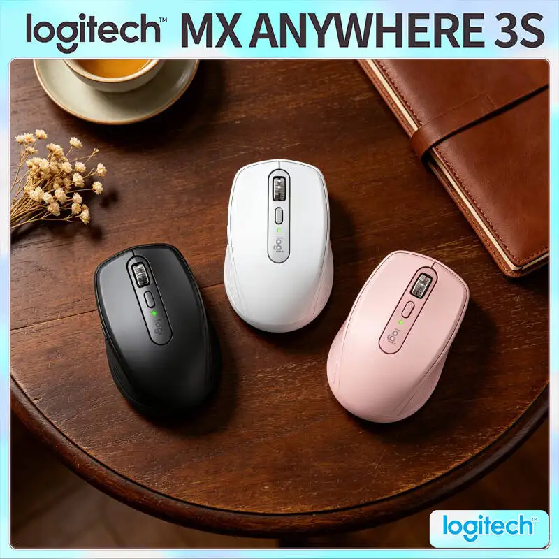 Wireless MX Anywhere 3S - 8000 DPI, 3-Device Bluetooth, Hyper-Scroll, Great for Home Assignment & Team Meeting
