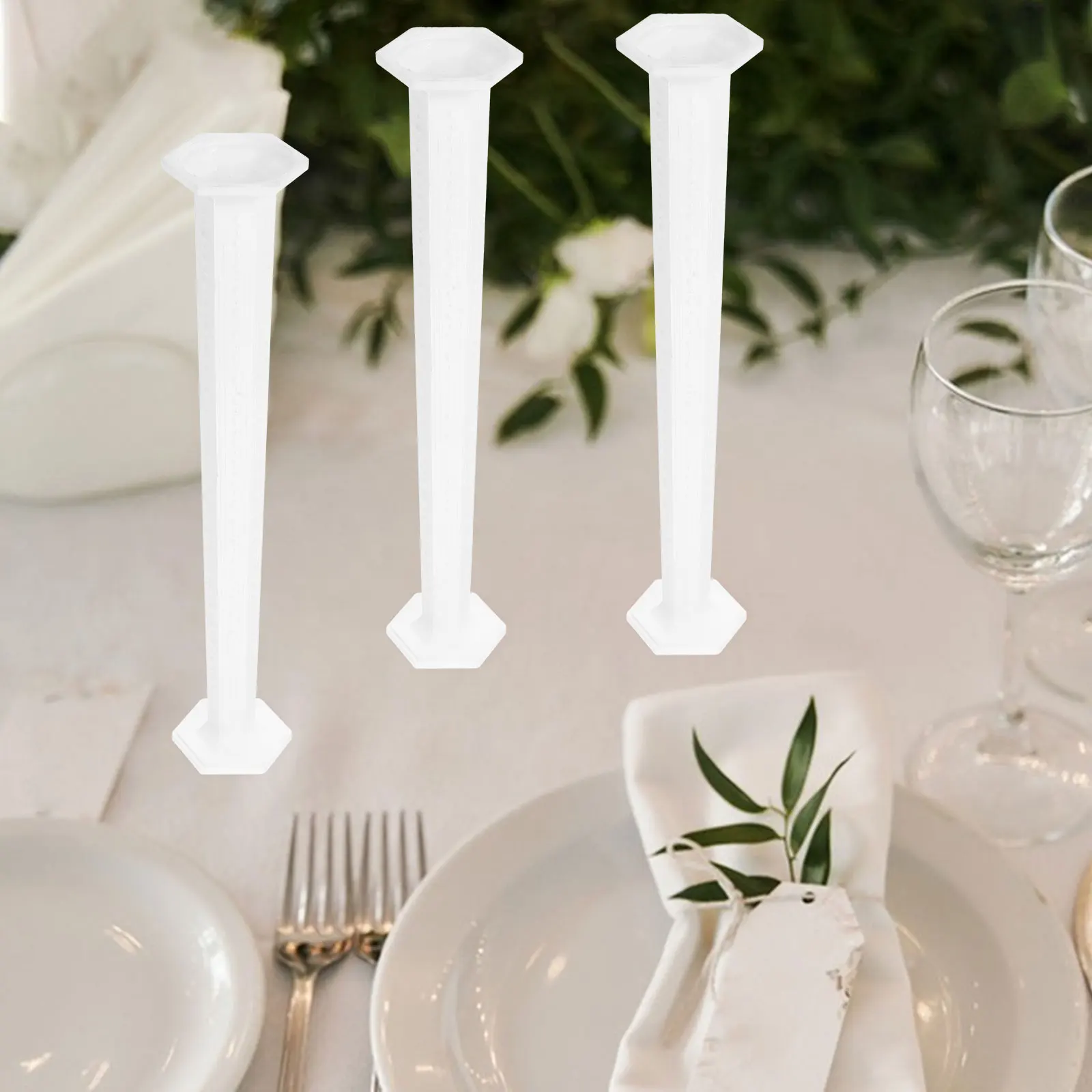 

4pcs Mini Roman Pillar Decor 23Cm Small Column For Home Interior Table Decoration Wedding Party Garden Landscape Diy Craft Sand