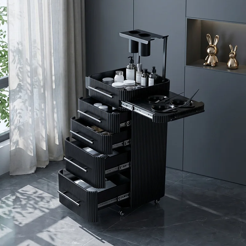 DSA Beauty Salon Trolley Barber Shop Multifunctional Storage Locker Hair Salon Tool Trolley