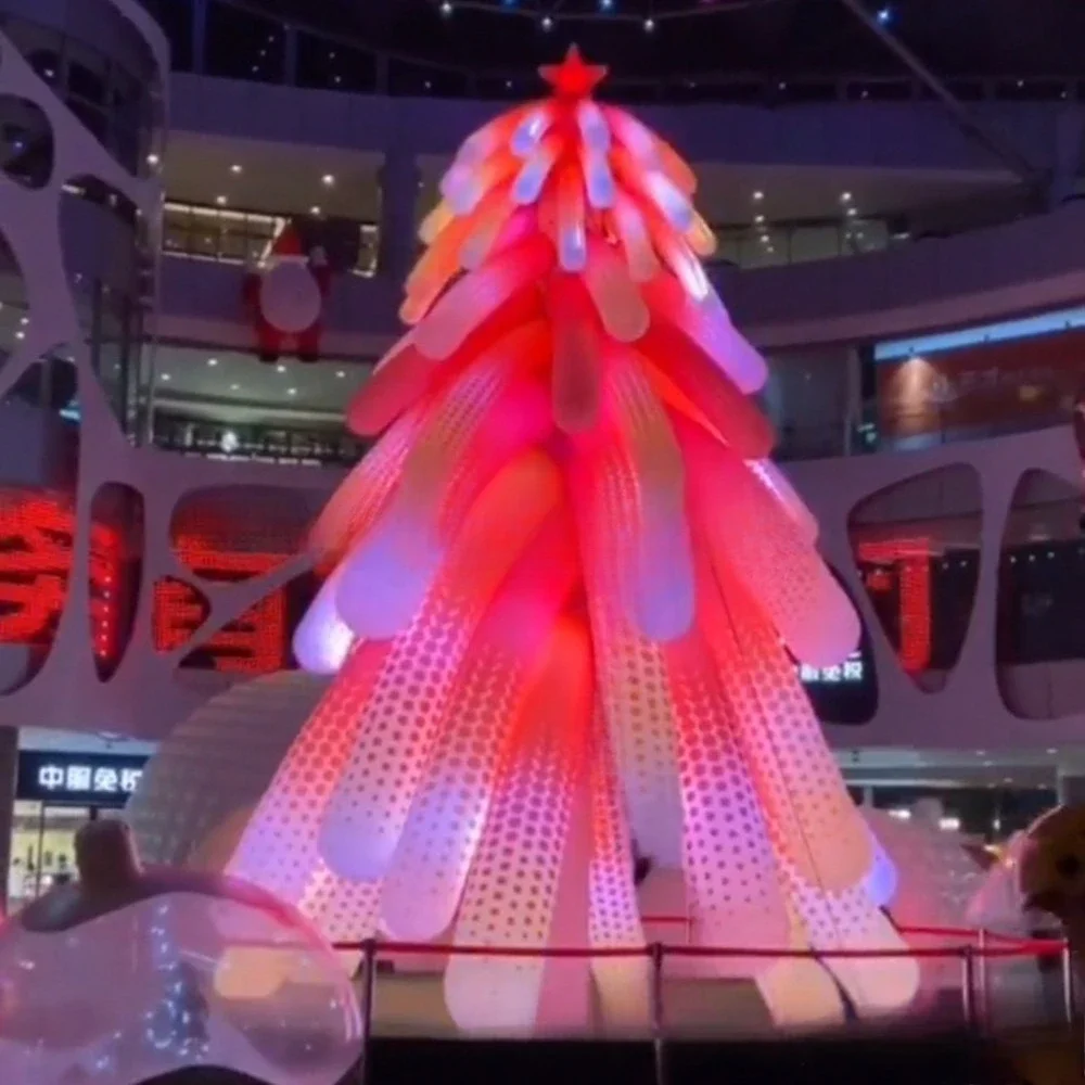 Inflatable light air model Xiaohongshu Douyin Internet celebrity luminous road guide Christmas