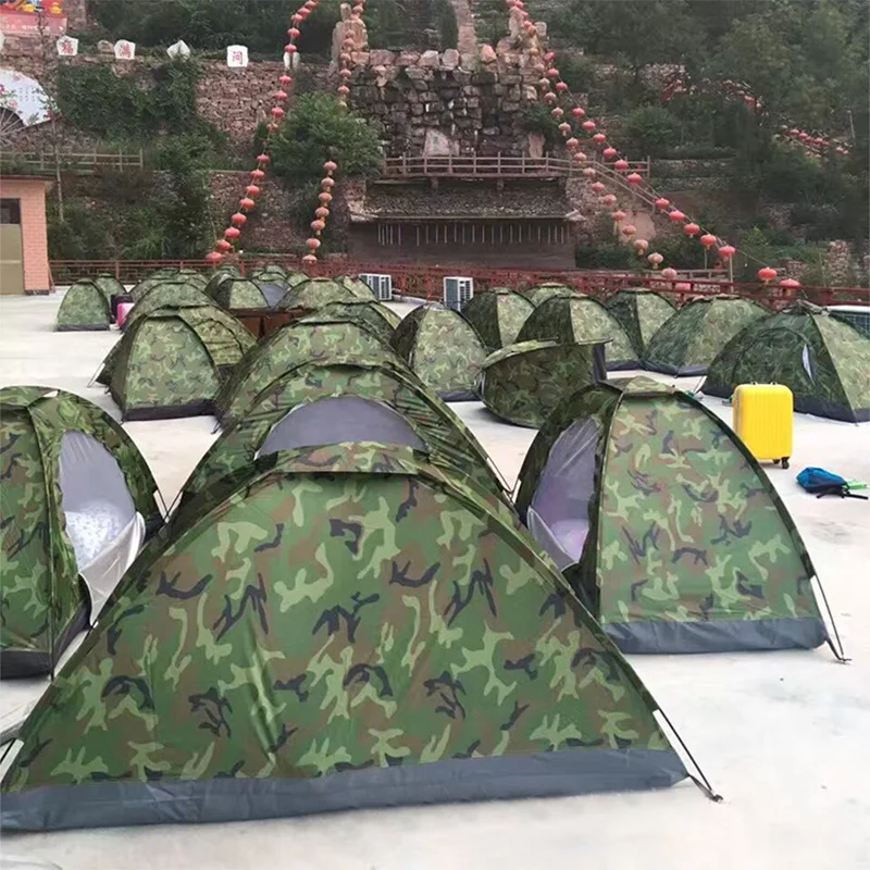 Imagem -03 - Pessoas Camuflagem Barraca de Acampamento Ultraleve Airy Poliéster Oxford Pano Tenda Impermeável Caminhadas ao ar Livre Viagem Beach Shelter 12