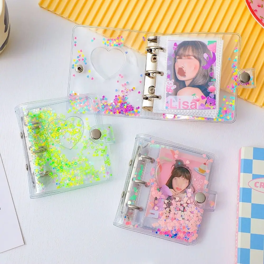 Storage ID Holder Book Binder Photo Album Sequin Glitter Picture Case Collect Photocard