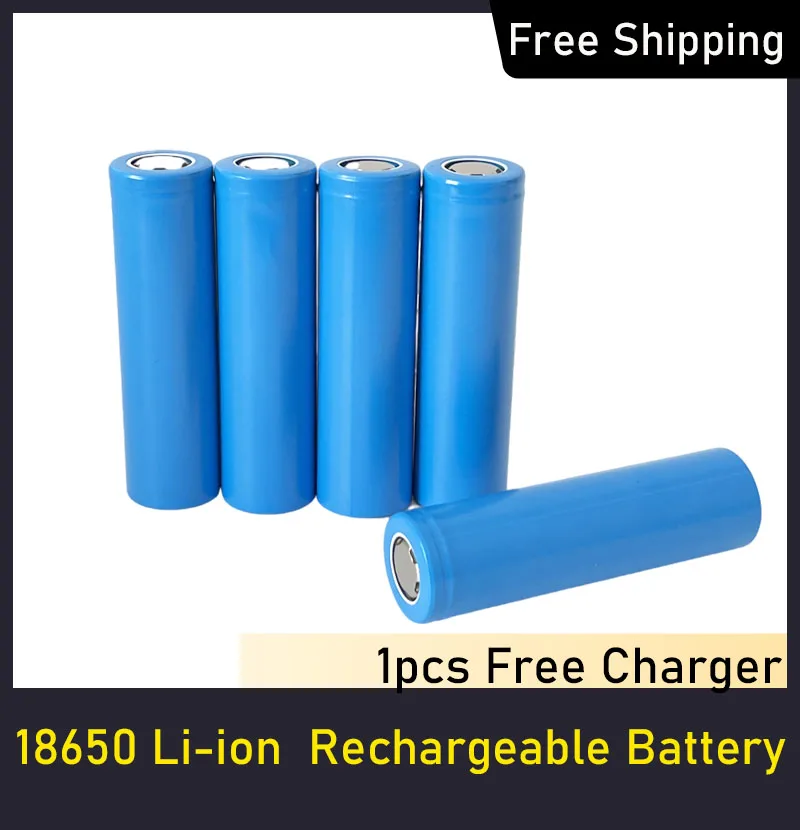 18650 Batteries LI-ION 3.7V 3500MAH+ Lithium Battery Rechargeable Battery with Charger for Screwdriver Camera Free Shipping