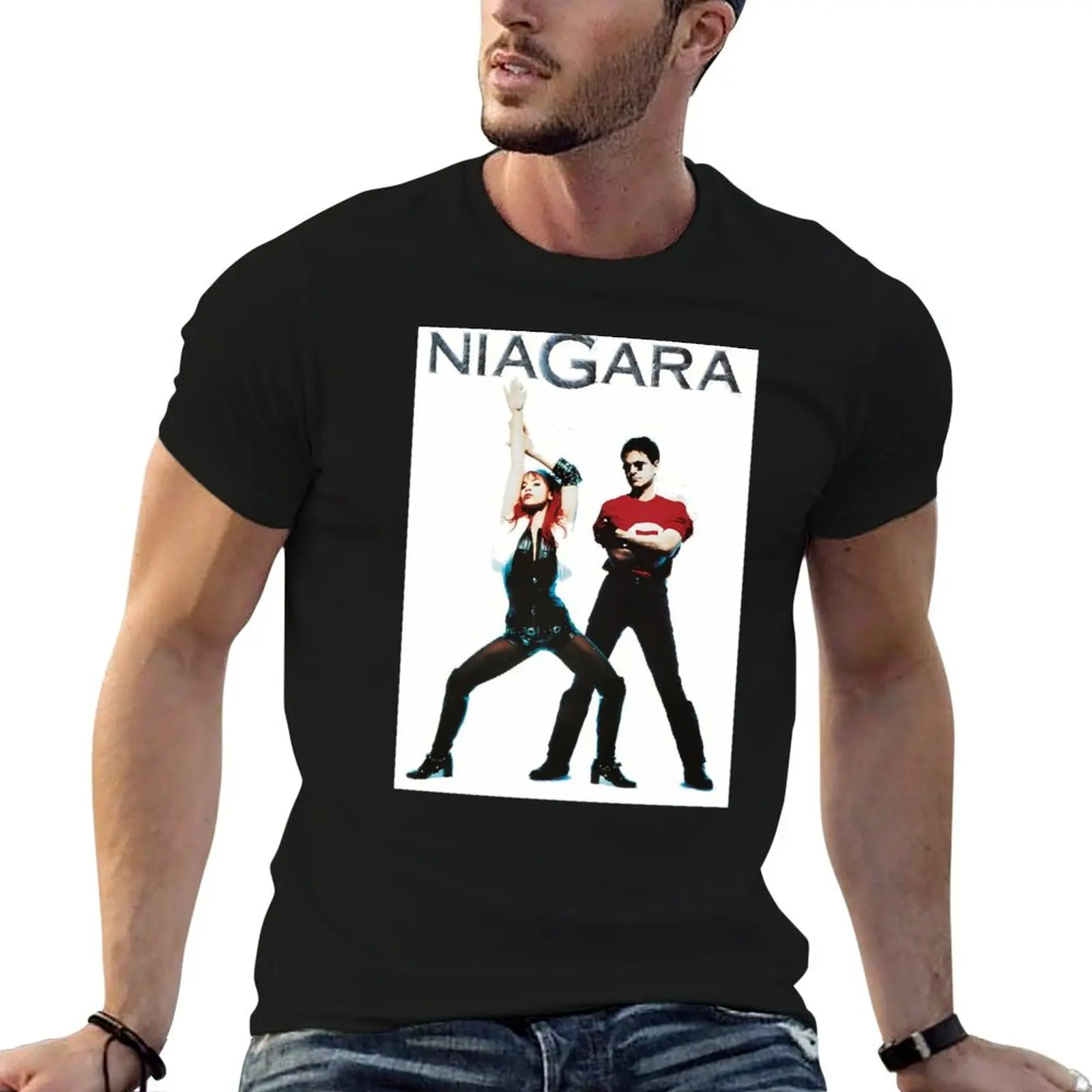 Camiseta Niagara Rock Vintage French Muriel Daniel, camisetas para hombre, camisetas de algodón para hombre, camisetas gráficas