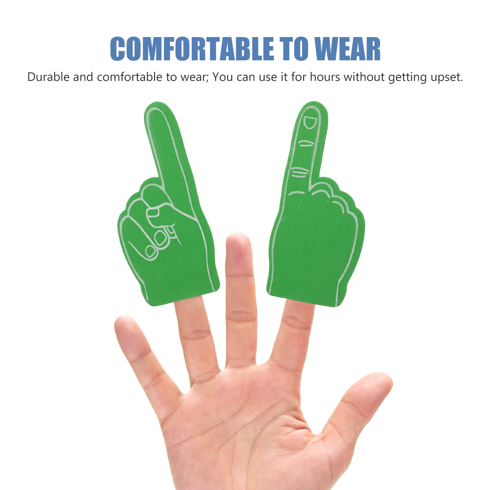 

12 Pcs Foam Finger Sports Party Favors Cheerleading Props Soccer Basketball Accessories