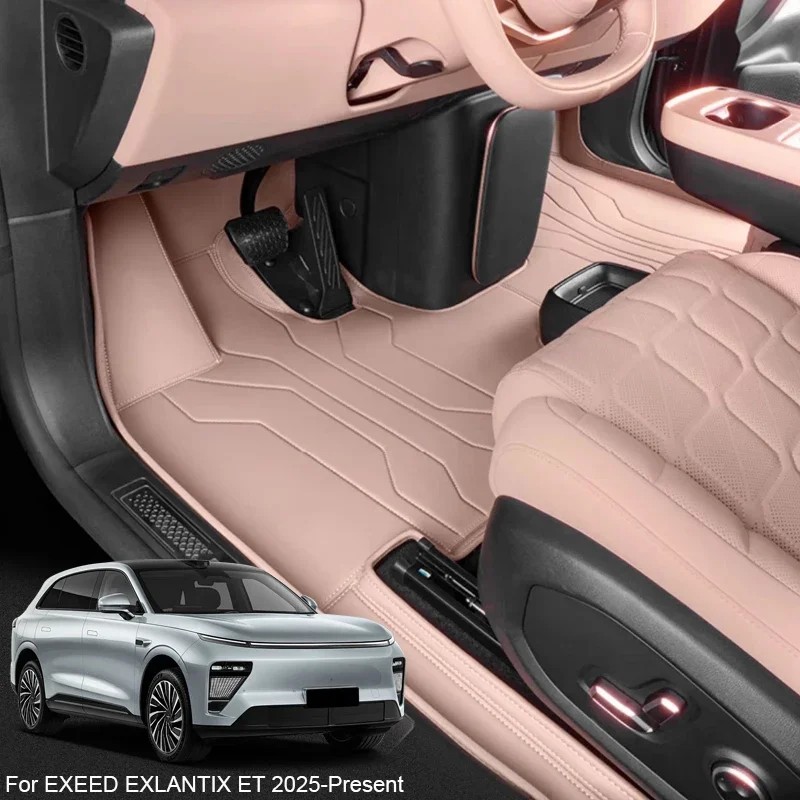 

Нескользящий автомобильный защитный коврик из кожи наппа на заказ, роскошный водонепроницаемый напольный коврик, аксессуар для EXEED EXLANTIX ET 2025-Present