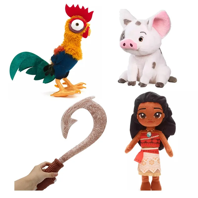 20-30cm Moana Moive Pet Pig Pua Maui Heihei Cute Cartoon Action Figure Toy Dolls Toys for Children Gift Custom Kid Birthday Gift