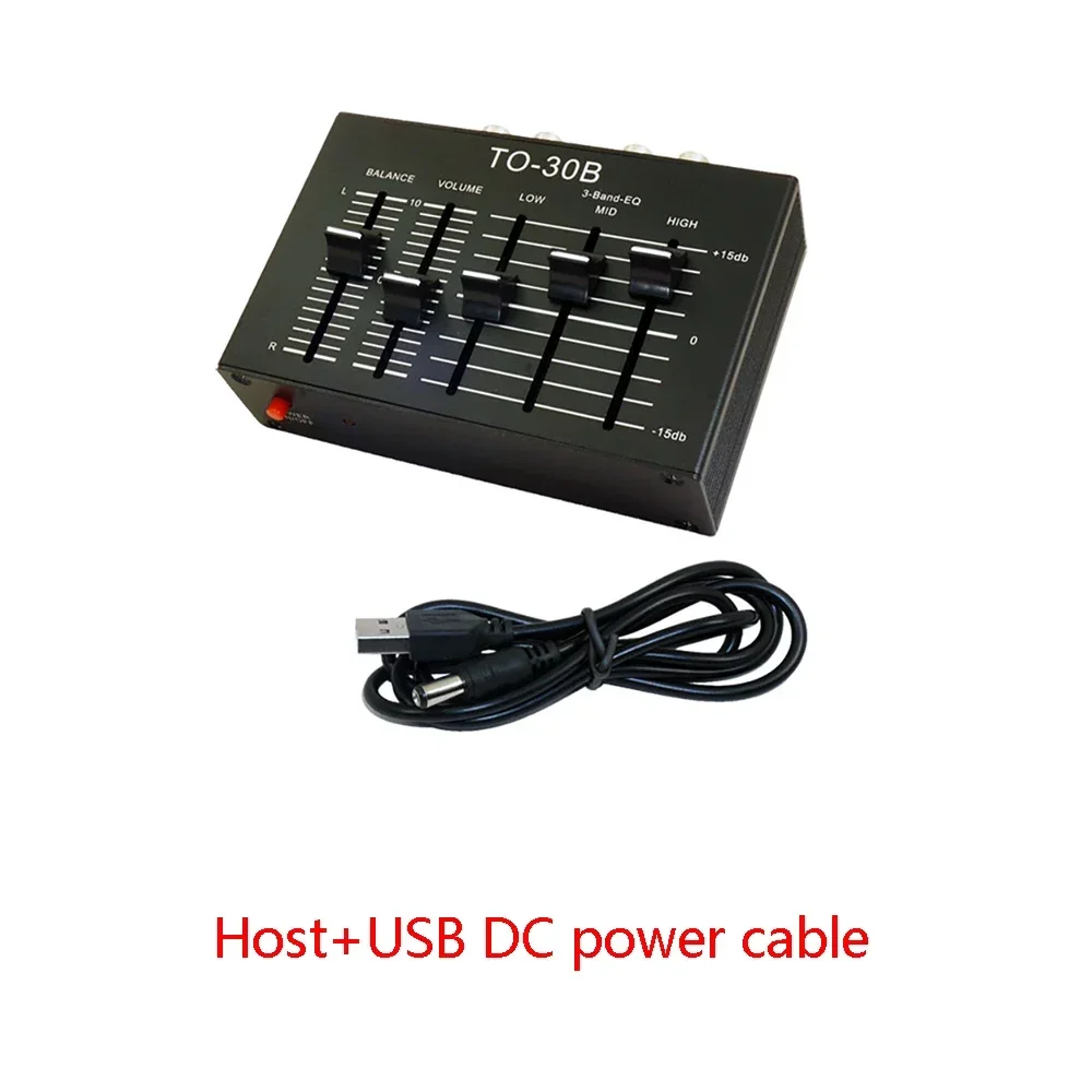 TO-30B Stereo Audio Tone Three Band Qqualizer With Treble Bass Volume adjustment pre-amplifier Tone Board