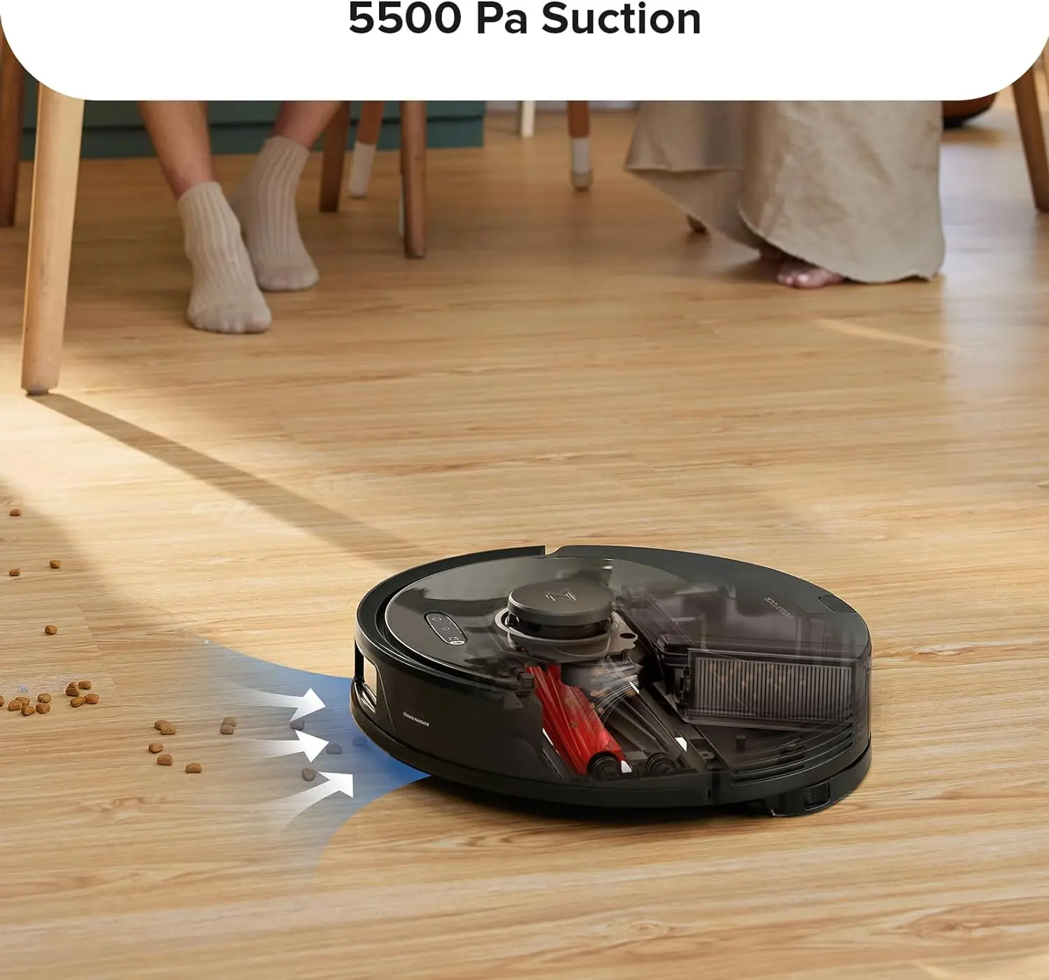 Roborock Q8 Max Robot Vacuum and Mop Cleaner, DuoRoller Brush, 5500Pa Strong Suction, Lidar Navigation, Obstacle Avoidance, Mult