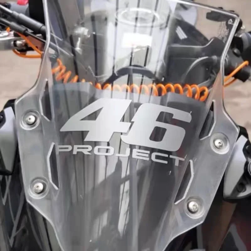 1PC Multi Color Number 46 Race Decals, Waterproof Racing Project Stickers for Motorbike Helmet Tank