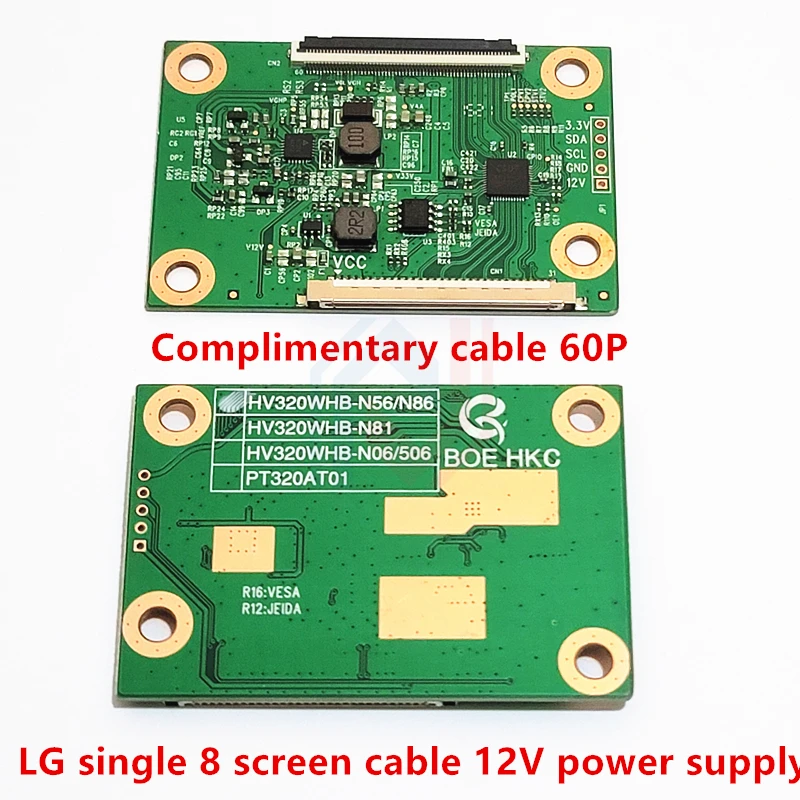 WORKING GOOD !! HV320WHB-N81 /N06 HV320WHB-N86 /N56 HV320WX2-500/506 BOE Logic Board T-CON CV320PW05C PT320TA03-4