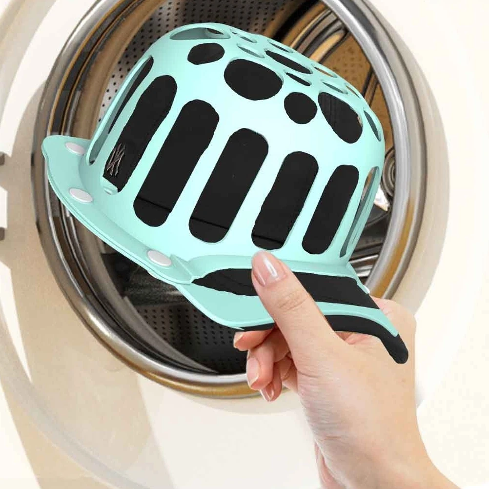 

Silicone Hat Washer Cage for Baseball Caps Dishwasher Safe Foldable Hat Protector Frame Cleaning Cap Washing Rack