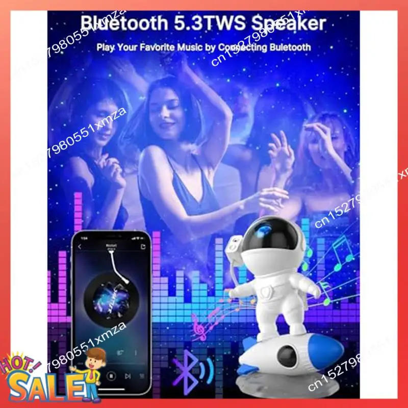 Projetor de galáxia astronauta ABCL, projetor de luz noturna de galáxia, projetor Space Buddy para crianças com controle remoto e APP durável