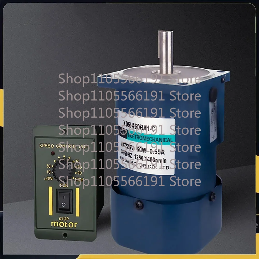 220V 60W AC High Speed Motor With Speed Regulator Micro-small Optical Shaft Motor 1400 rpm 2800 Small Motor