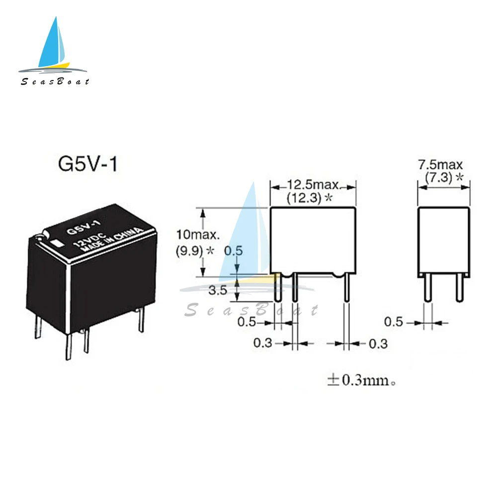 5Pcs/lot Relay G5V-1-5V G5V-2-12V DC 5V 12V 6Pin 8Pin Mini Signal Relay For PCB Board