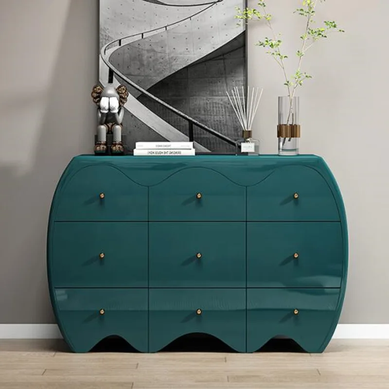 خزانة صدر مطلية بالبيانو الإيطالي، جانب طعام بسيط وحديث، خزانة خشبية صلبة للتخزين بالكامل