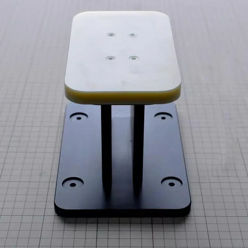 DIY handmade leather bag punching station stainless steel frame + nylon pad Qianyu high-end leather punching table